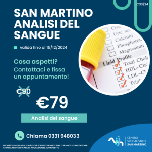 Analisi del Sangue Vergiate Varese