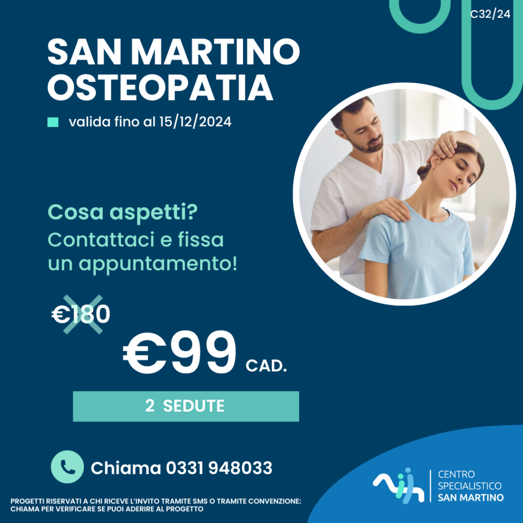 PROMOZIONE OSTEOPATIA VERGIATE VARESE