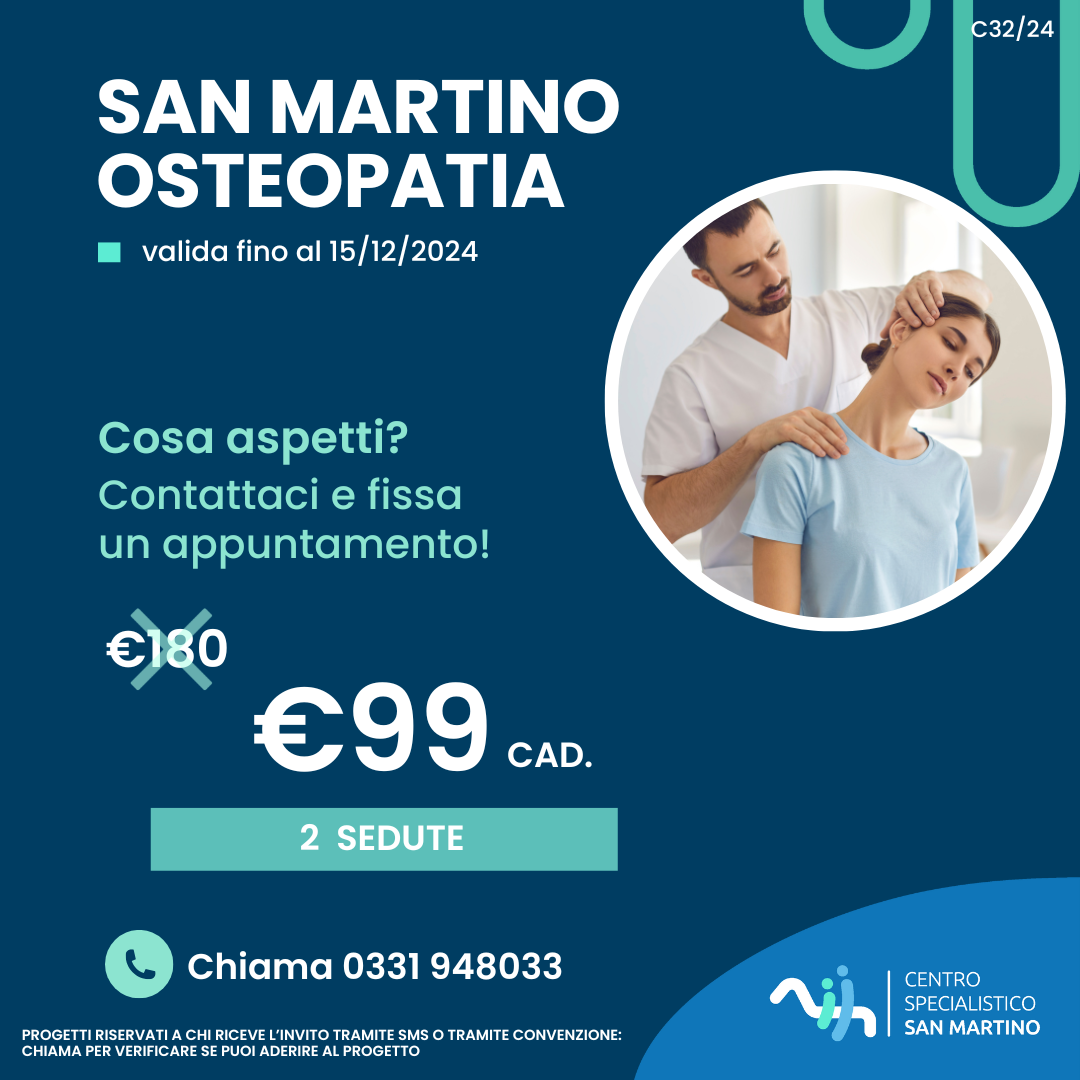 PROMOZIONE OSTEOPATIA VERGIATE VARESE